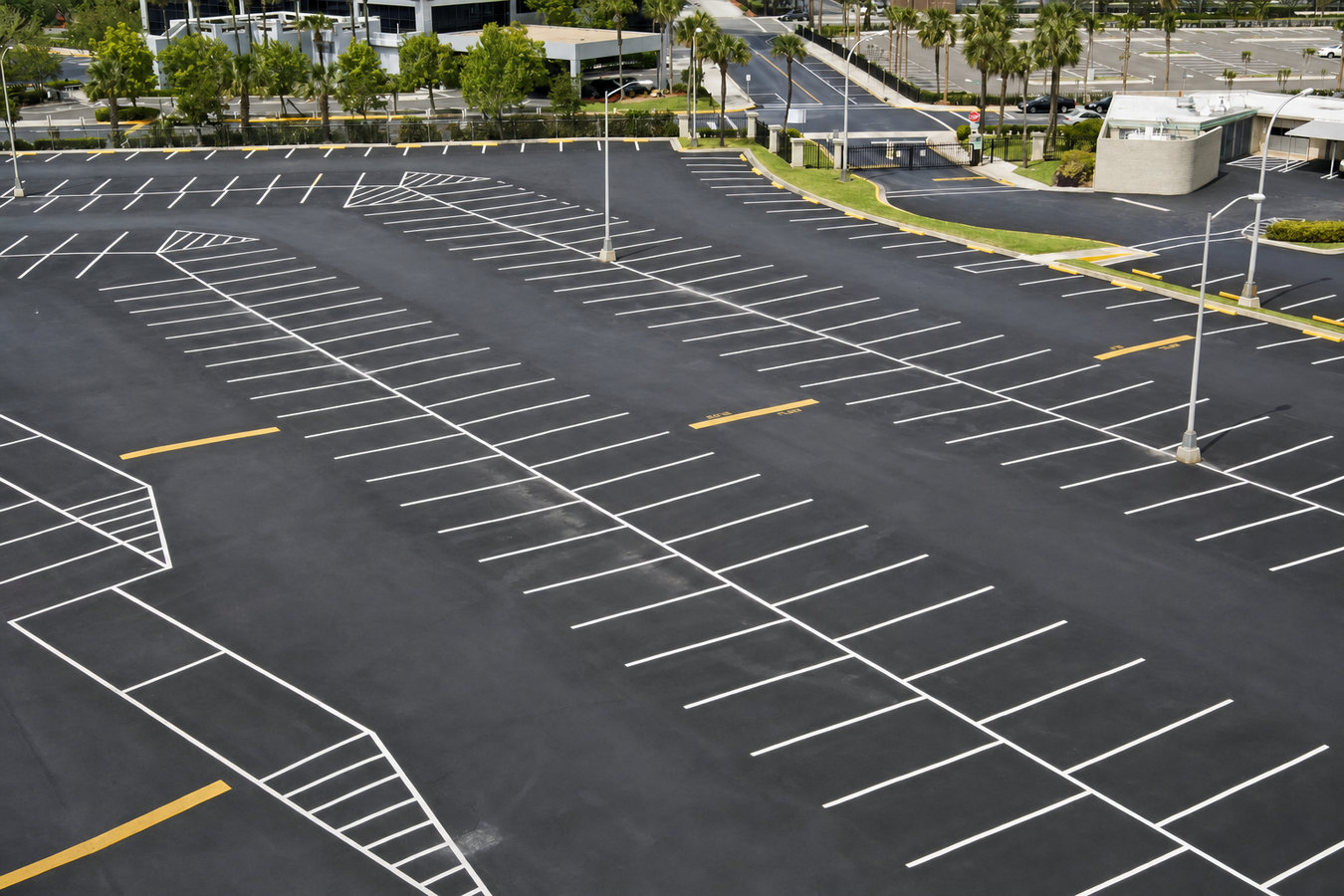 Parking lot striping